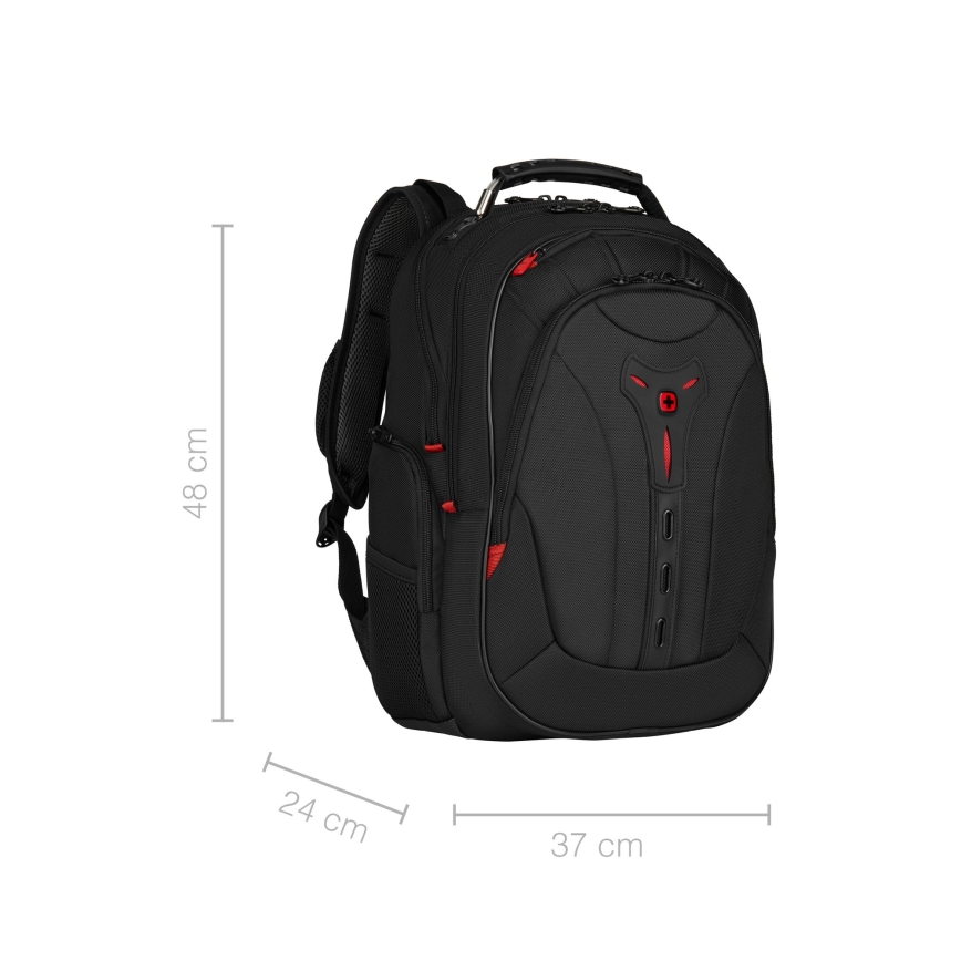 Wenger - Rucksack für Notebook 25 l 16 mit Fach für 10 Tablet Pegasus Deluxe Schwarz