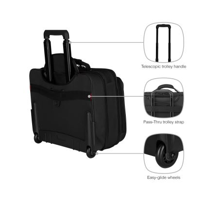 Wenger - Reisegepäck auf Rollen 29 l + Laptoptasche 15,6" Granada schwarz