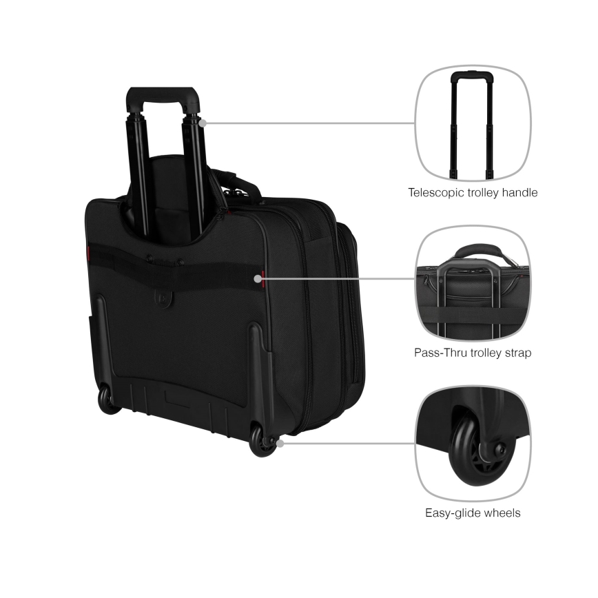 Wenger - Reisegepäck auf Rollen 29 l + Laptoptasche 15,6" Granada schwarz