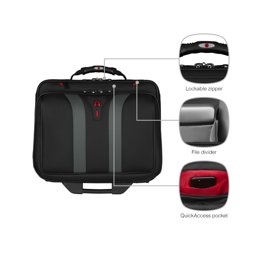 Wenger - Reisegepäck auf Rollen 29 l + Laptoptasche 15,6" Granada schwarz
