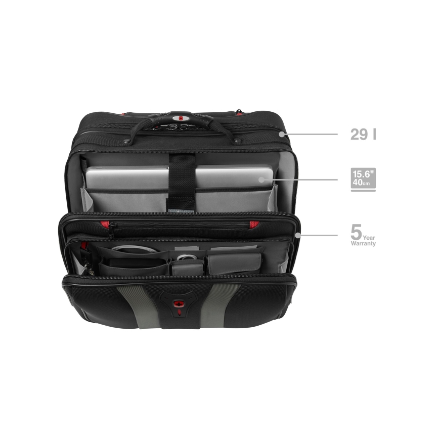 Wenger - Reisegepäck auf Rollen 29 l + Laptoptasche 15,6" Granada schwarz