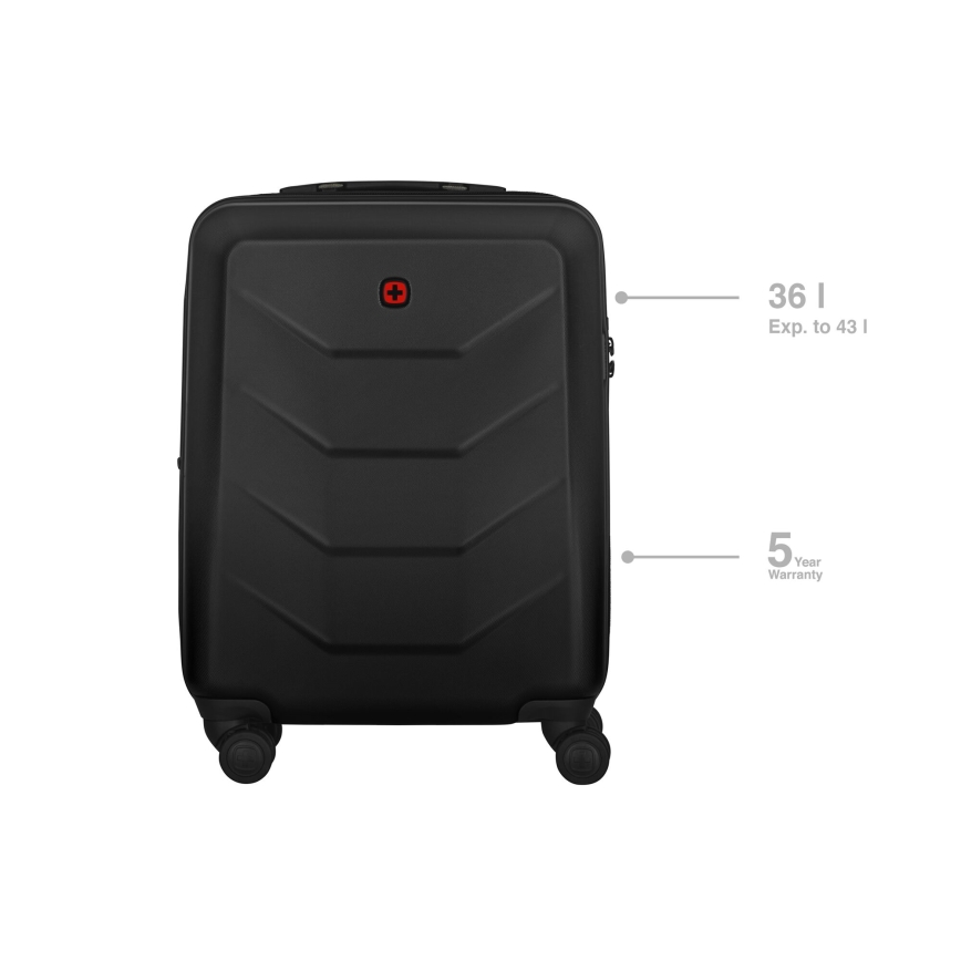 Wenger - Reisekoffer auf Rollen 36 l Prymo schwarz