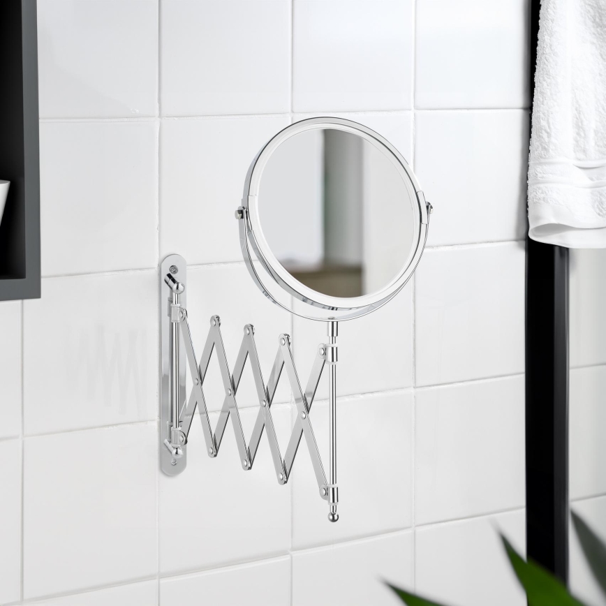 WENKO 15165100 - Kosmetikspiegel EXCLUSIVE 19x38,5 cm glänzender Chrom