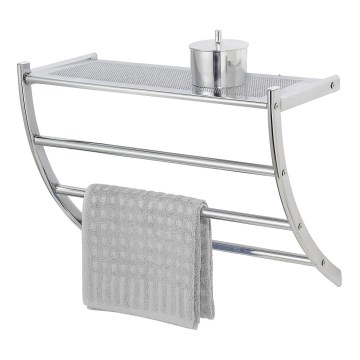 WENKO 15578100 - Handtuchständer PESCARA 56x46 cm glänzender Chrom
