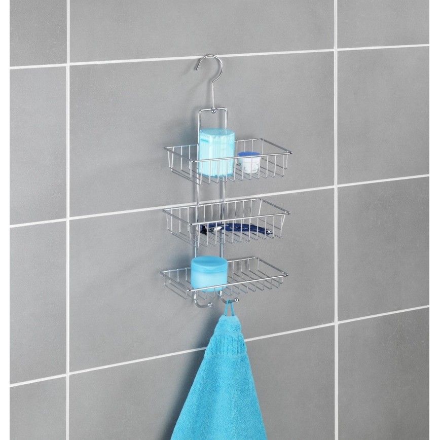 WENKO 15888100 - Wandablage NIVALA 22x50 cm, glänzender Chrom