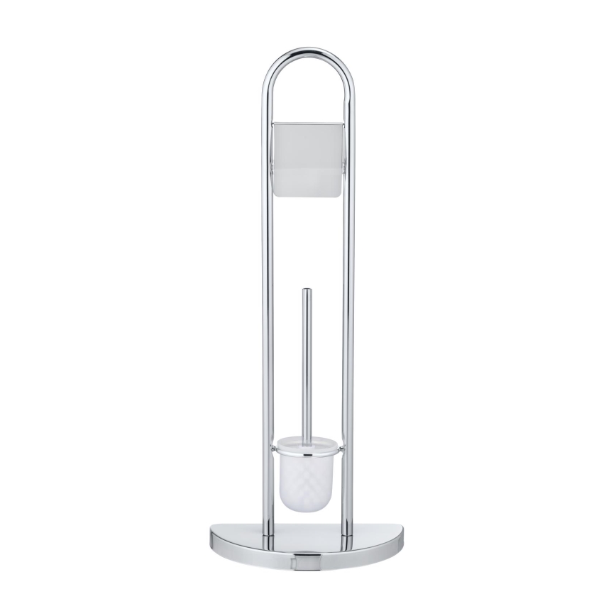 WENKO 16608100 - WC-Bürste COSENZA 33x84 cm glänzender Chrom/Satin