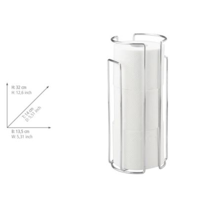 WENKO 16825100 - WC-Papierhalter MILANO 13,5x32 cm glänzender Chrom