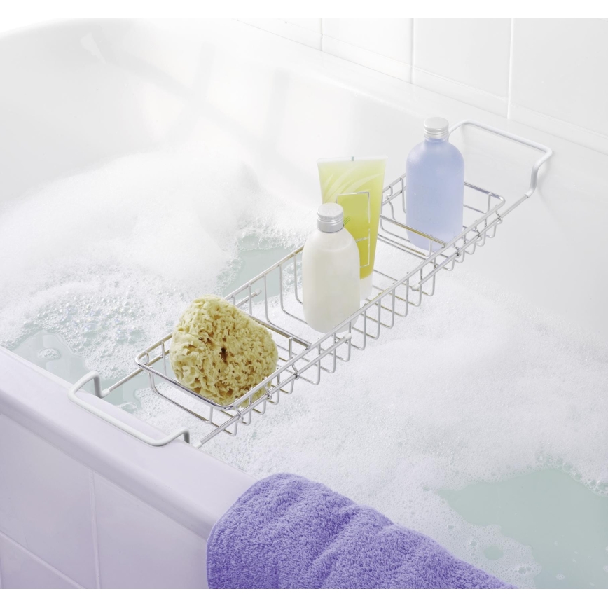 WENKO 17472100-Wanne 58,5x13 cm Edelstahl/Silber