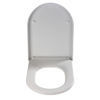 WENKO 18396100-WC-Sitz PALMA 46,5x35,7 cm weiß/silber