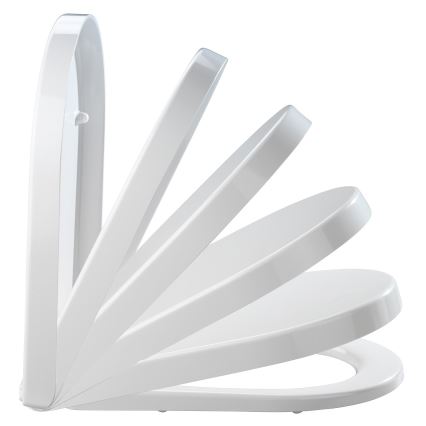 WENKO 18396100-WC-Sitz PALMA 46,5x35,7 cm weiß/silber