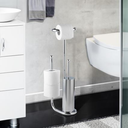 WENKO 18730100 - WC-Bürste UNIVERSALO 20x62,5 cm glänzender Chrom