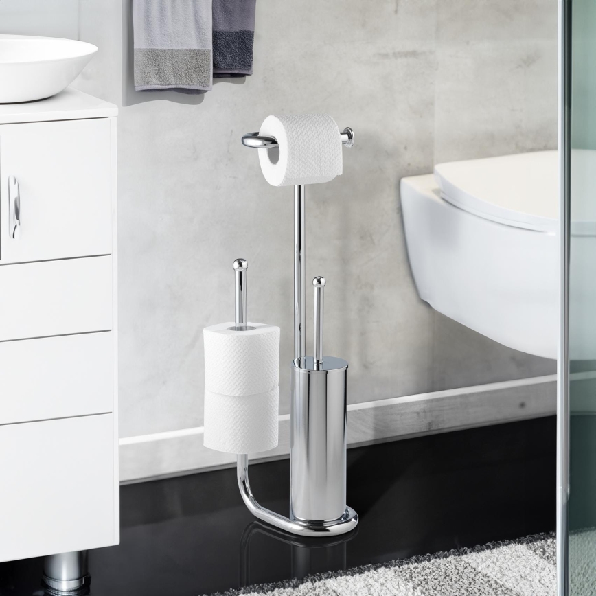 WENKO 18730100 - WC-Bürste UNIVERSALO 20x62,5 cm glänzender Chrom