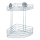 WENKO 18914100-Eckablage TURBO-LOC RUND STAHL 26,5x33 cm hochglanzchrom