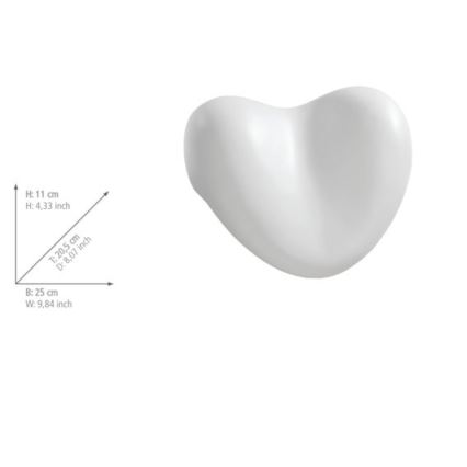 WENKO 18936100-Kissen TROPIC 25x20,5 cm weiß