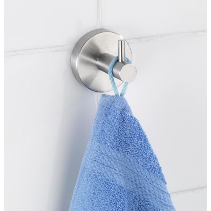 WENKO 19621100 - Haken BOSIO MATT 5,5x5,5 cm Edelstahl/silber