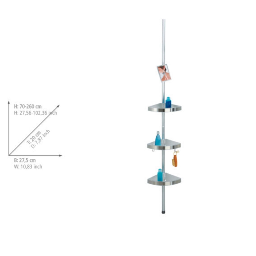 WENKO 20349100-Eckelement PREMIUM 27,5x260 cm Satin