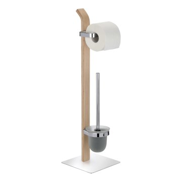 WENKO 20397100 - WC-Bürste SAMONA 20x71,5 cm Chrom/Braun/Satin