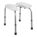 WENKO 206051100-Hocker SECURA 46 x 53,5 cm, weiß/silber