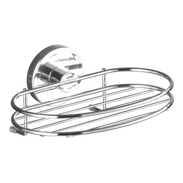 WENKO 20890100-Seifenhalter VACUUM-LOC MILAZZO 16,5x12 cm glänzender Chrom