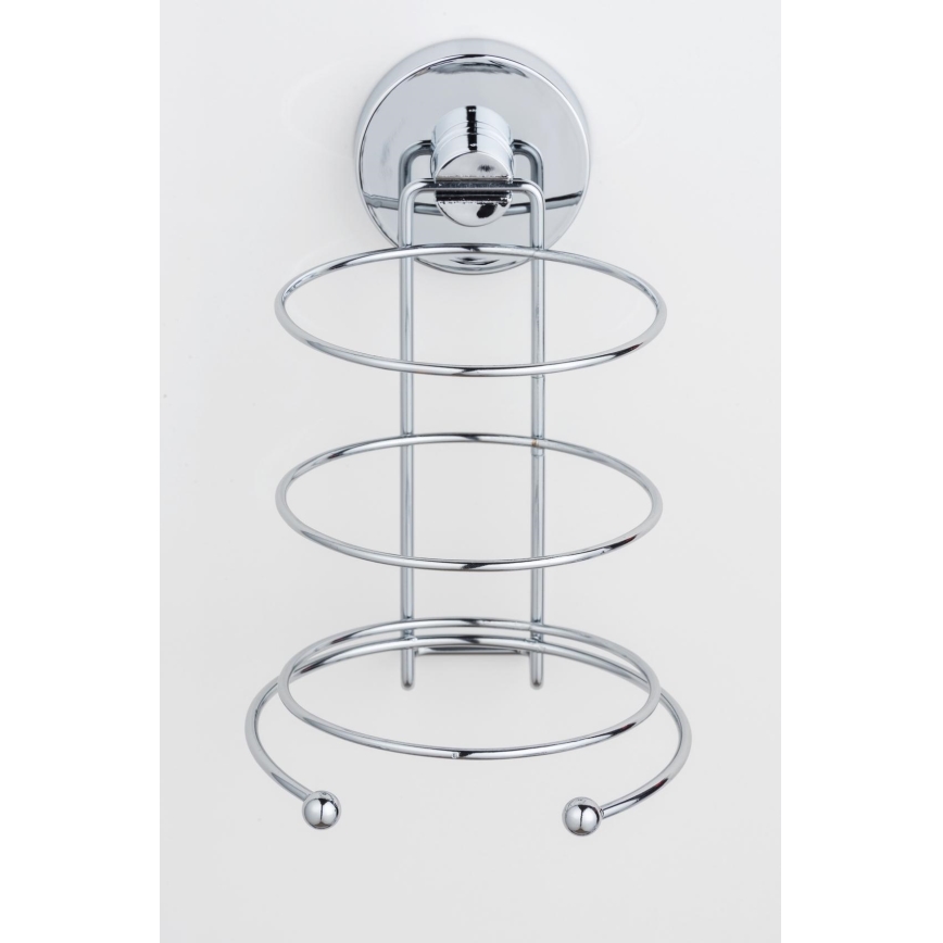 WENKO 20896100-Föhnhalter VACUUM-LOC MILAZZO 12x17 cm glänzender Chrom