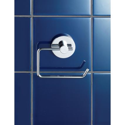 WENKO 20899100-WC-Papierhalter VACUUM-LOC MILAZZO 13x10,5 cm glänzender Chrom