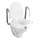 WENKO 20924100-Toilettensitz SECURA 55x47,5 cm weiß/silber