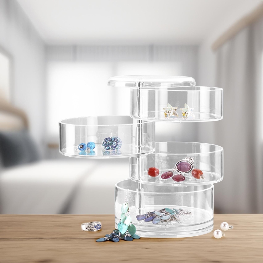 WENKO 20990100 - Organizer TOWER 11,5x17,5 cm transparent