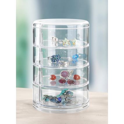 WENKO 20990100 - Organizer TOWER 11,5x17,5 cm transparent