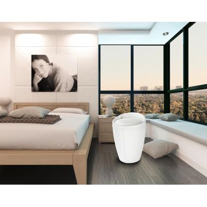 WENKO 21773100 - Hocker CANDY 36x50,5 cm weiß/schwarz