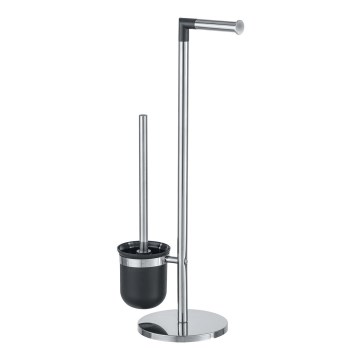 WENKO 21836800 - WC-Bürste PARUS 25,5x57 cm Edelstahl/silber/schwarz