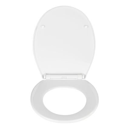 WENKO 21901100-WC WC-Sitz KOS 44x37 cm weiß/silber