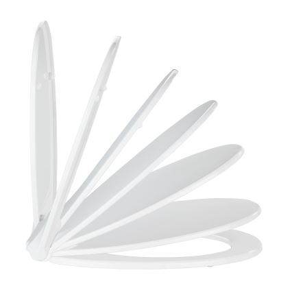 WENKO 21901100-WC WC-Sitz KOS 44x37 cm weiß/silber