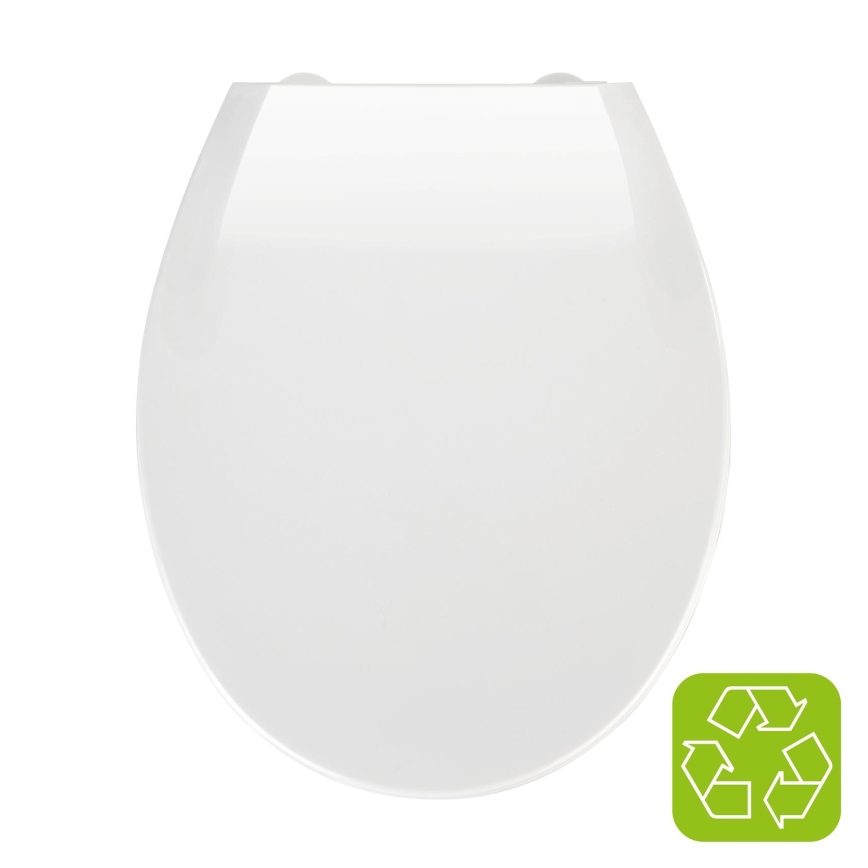 WENKO 21901100-WC WC-Sitz KOS 44x37 cm weiß/silber