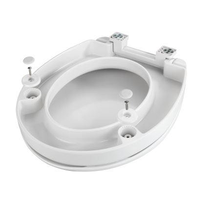 WENKO 21905100-WC-Sitz SECURA 37x44 cm weiß/grau