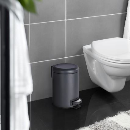 WENKO 22143800 - Korb LEMAN 17x25 cm schwarz