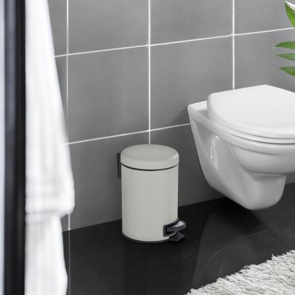 WENKO 22149100 - Korb LEMAN 17x25 cm beige/schwarz