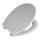 WENKO 22402100-WC Sitz SAMOS 44,5x37,5 cm grau/silber