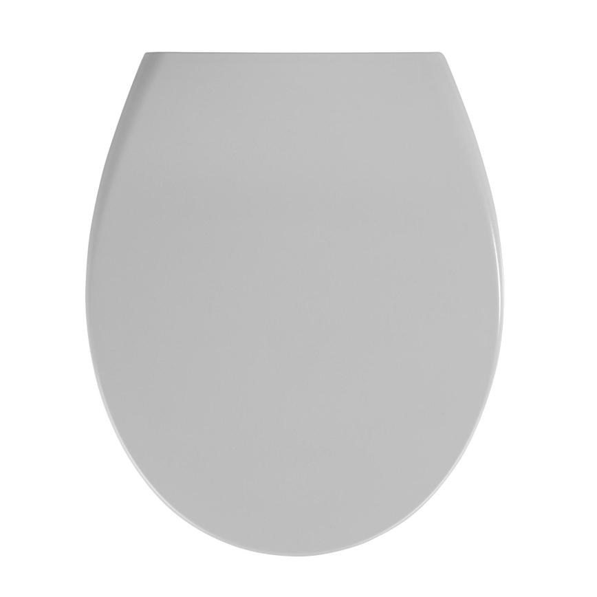 WENKO 22402100-WC Sitz SAMOS 44,5x37,5 cm grau/silber