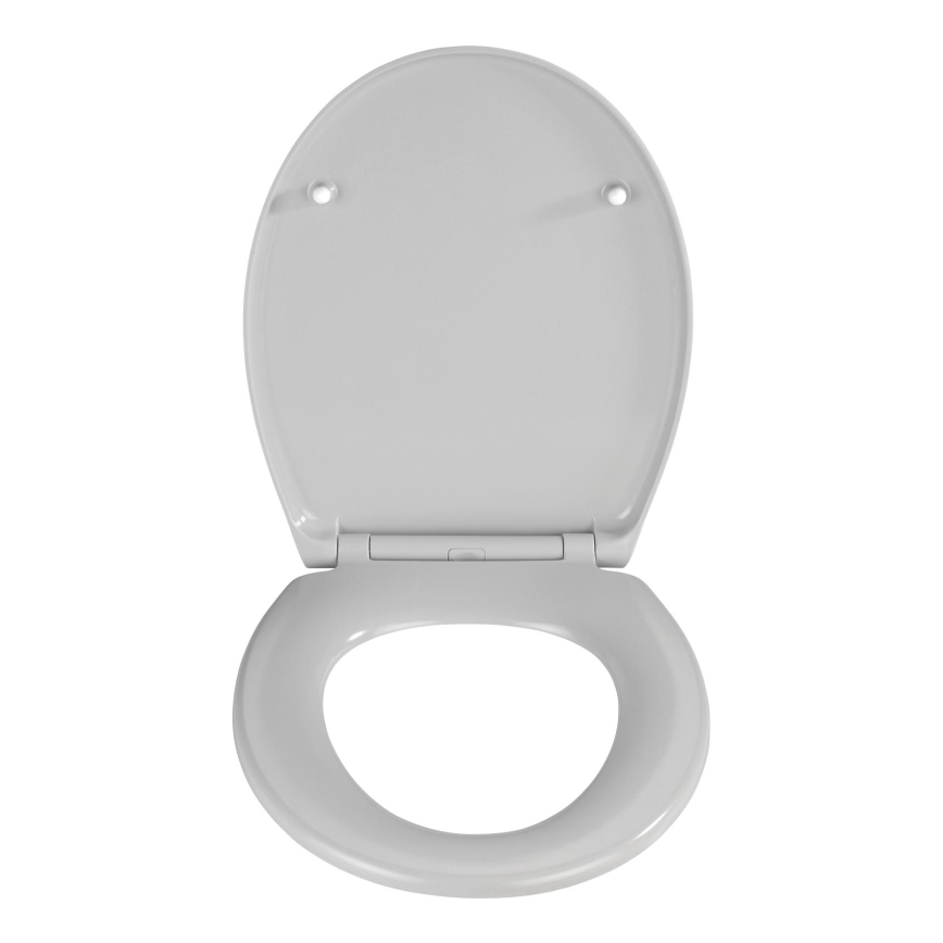 WENKO 22402100-WC Sitz SAMOS 44,5x37,5 cm grau/silber