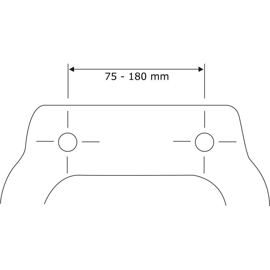 WENKO 22415100-WC-Sitz HABOS 46x36 cm weiß/silber