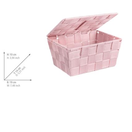 WENKO 22574100 - Korb ADRIA 19x14 cm rosa