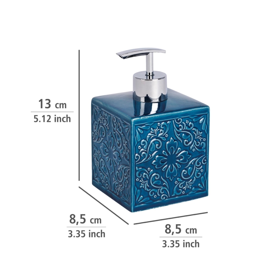 WENKO 22653100 - Seifenspender CORDOBA 500 ml blau
