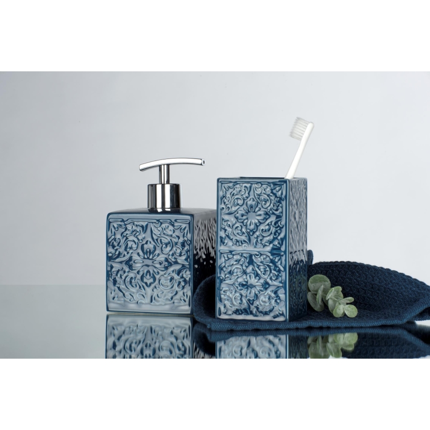 WENKO 22653100 - Seifenspender CORDOBA 500 ml blau