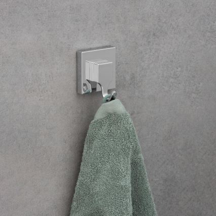 WENKO 22688100-Haken VACUUM-LOC QUADRO ED 6x7 cm silber/Glanzchrom