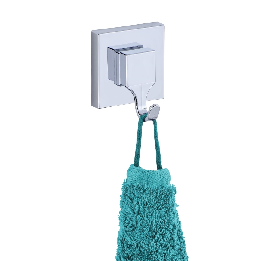 WENKO 22688100-Haken VACUUM-LOC QUADRO ED 6x7 cm silber/Glanzchrom