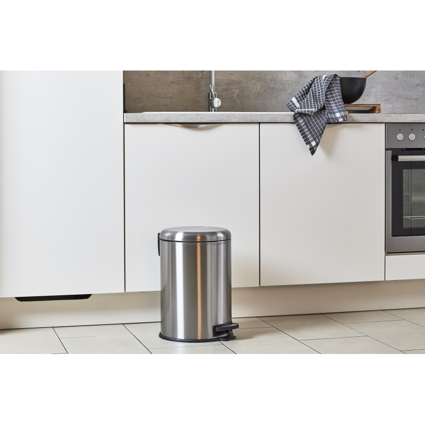 WENKO 22704100 - Korb LEMAN 30,5x44 cm Edelstahl/satiniert/schwarz