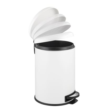 WENKO 22708100 - Wäschekorb LEMAN 30,5x44 cm weiß/schwarz