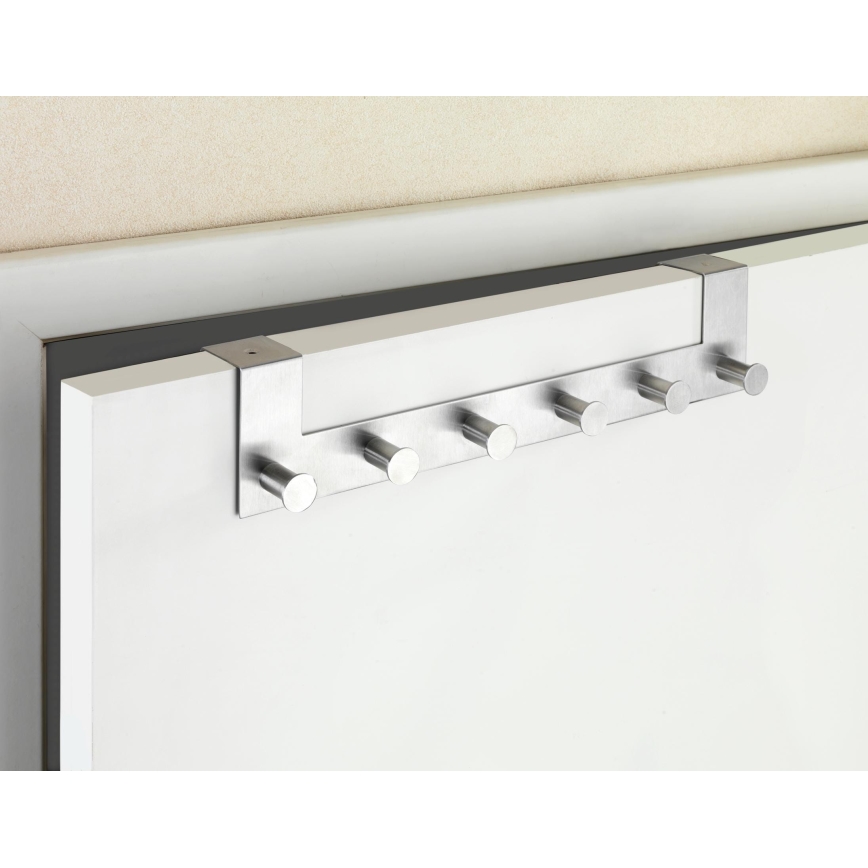 WENKO 22804100 - Garderobenleiste CELANO 39 x 11 cm Edelstahl/silber