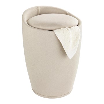 WENKO 22834100 - Hocker CANDY 36x50,5 cm beige/schwarz