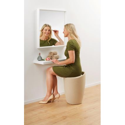 WENKO 22834100 - Hocker CANDY 36x50,5 cm beige/schwarz